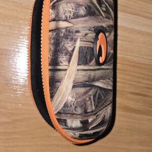 Costa Camouflage Glasses Case with Orange Trim